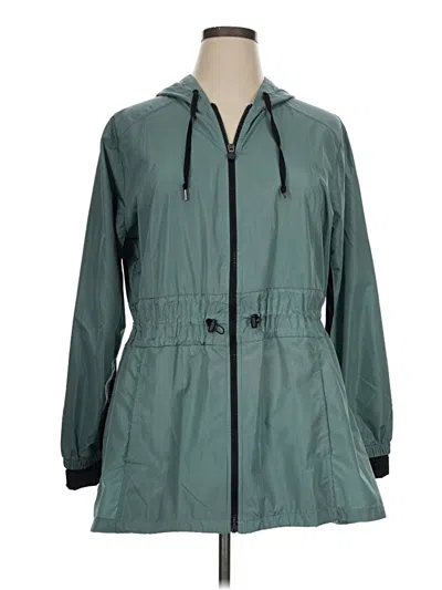 Pre-owned Apana Raincoat In Teal