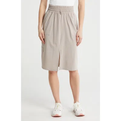 Apana Retreat Long Cargo Skirt In Gray