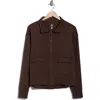 Apana Serene Zip Jacket In Brown