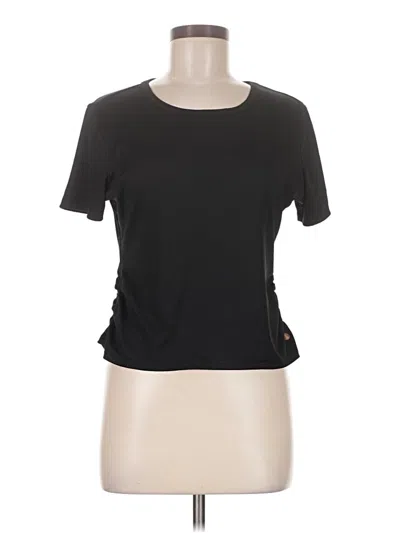 Pre-owned Apana Short Sleeve Top Black Sweetheart Neckline Tops