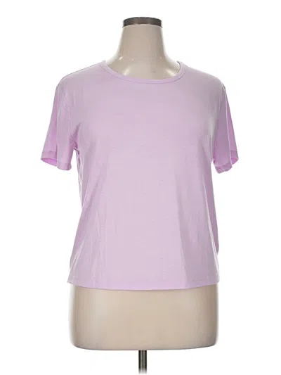Pre-owned Apana Short Sleeve Top Pink Crew Neck Tops