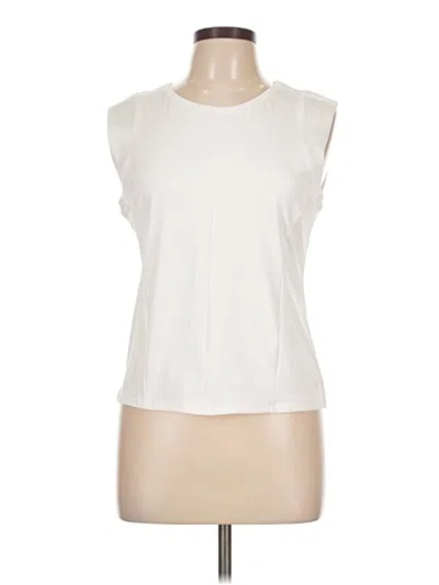 Pre-owned Apana Sleeveless Blouse In White