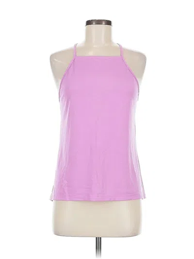 Pre-owned Apana Sleeveless Top Purple Halter Neckline Tops