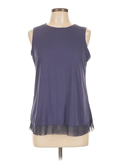 Pre-owned Apana Sleeveless Top Purple Halter Neckline Tops