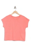 Apana Softy Short Sleeve Boxy T-shirt In Georgia Peach