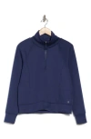 Apana Stellar Scuba Quarter Zip Pullover In Naval Academy