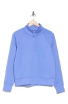Apana Stellar Scuba Quarter Zip Pullover In Persian Jewel