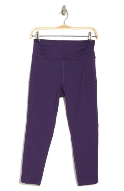 Apana Swerve Pocket Leggings In Purple