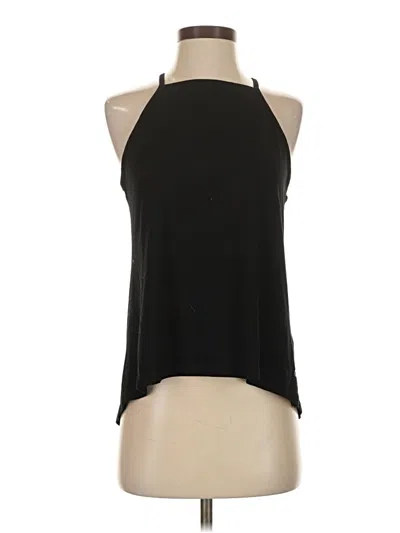 Pre-owned Apana Tank Top Black Halter Neckline Tops