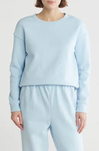 Apana Timber Crewneck Fleece Sweatshirt In Skyway
