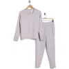 Apana Uptown Scuba Knit Pullover & Joggers Set In Raindrop