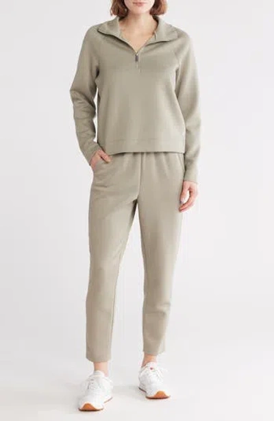 Apana Visionary Quarter Zip Sweatshirt & Joggers Set In Dried Sage