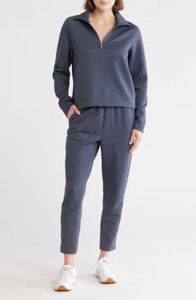 Apana Visionary Quarter Zip Sweatshirt & Joggers Set In Ombre Blue