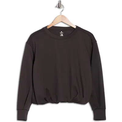 Apana Vortex Scuba Knit Top In Gray