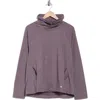 Apana Zephyr Cowl Neck Pullover Sweatshirt In Pink