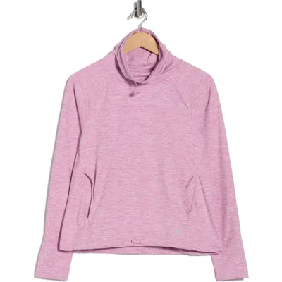 Apana Zephyr Cowl Neck Pullover Sweatshirt In Purple