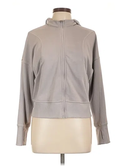Pre-owned Apana Zip Up Hoodie In Gray