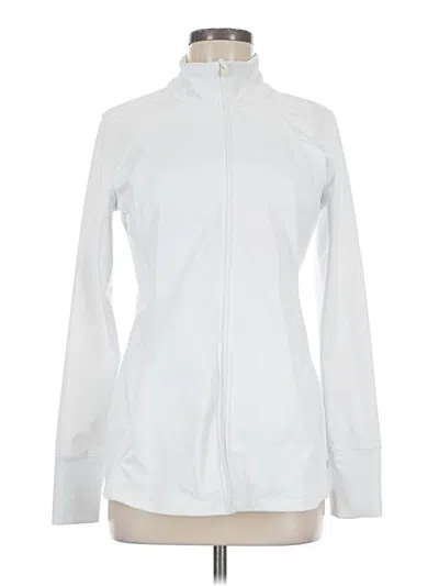 Pre-owned Apana Zip Up Hoodie In White