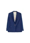 Apaperkid Blazer Woman  Gessato Over In Blue