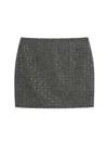 Apaperkid Miniskirt Woman  Studs In Gray