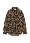Apaperkid Women's Shirt Jacket  Leopared In Animal Print