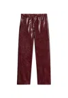 Apaperkid Women's Trousers  Skin Effect In Burgundy