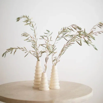Apartment F Kasbah Candle Holder + Bud Vase In Neutral