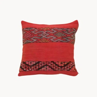 Apartment F Margot Vintage Killim Pillow In Red