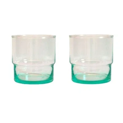 Apartment F Moroccan Handblown Column Glasses | Set Of Two In Clear