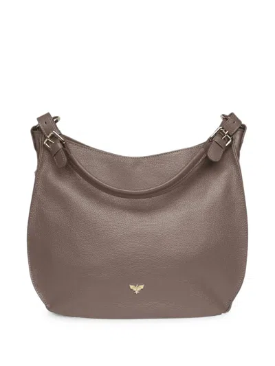 Apatchy London Harriet Leather Bucket Bag In Brown