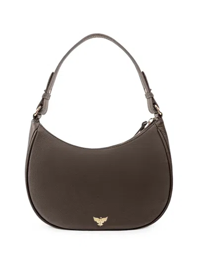 Apatchy London Lucy Crescent Shoulder Bag In Red