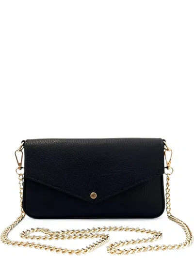 Apatchy London Munro Leather Clutch Bag In Black