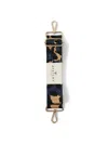 Apatchy London Navy Leopard Strap Bag, Leather