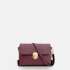 Apatchy London Women's Red The Bloxsome Plum Leather Crossbody Bag In Red