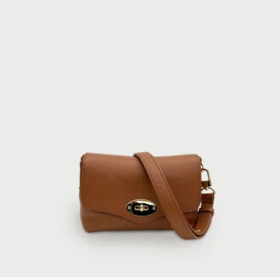 Apatchy London The Maddie Olive Leather Bag In Brown