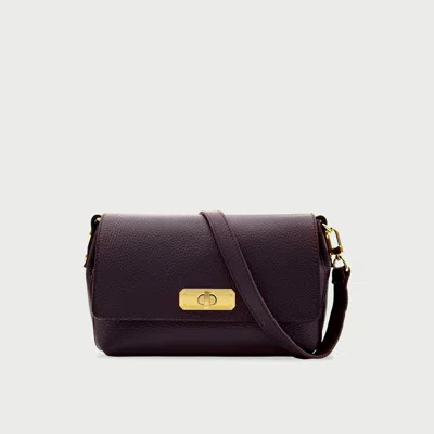 Apatchy London The Maisie Midi Leather Bag In Red