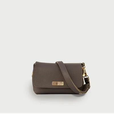 Apatchy London The Maisie Mink Leather Bag In Beige