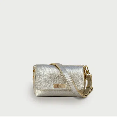 Apatchy London The Maisie Mink Leather Bag In Gold