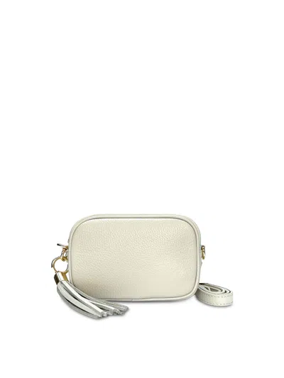 Apatchy London The Mini Tassel Phone Bag In Stone