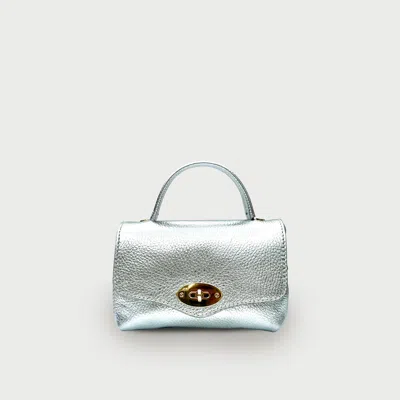 Apatchy London The Rachel Silver Leather Bag In Burgundy