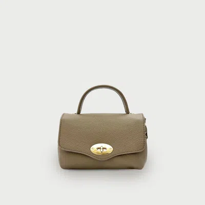 Apatchy London The Rachel Silver Leather Bag In Brown