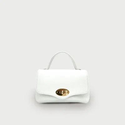Apatchy London The Rachel Silver Leather Bag In Neutral