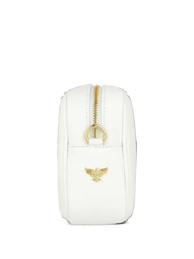 Apatchy London The Tassel Grained-leather Crossbody Bag In White