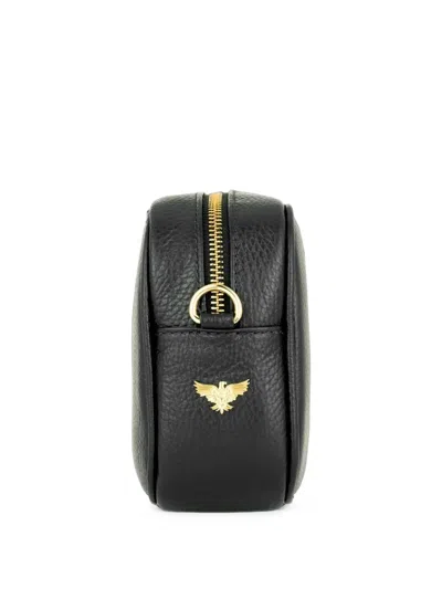 Apatchy London The Tassel Leather Crossbody Bag In Black