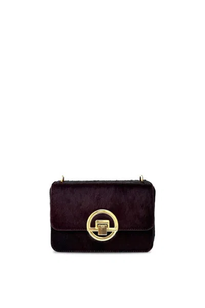 Apatchy London The Tilly Hair-on Leather Bag In Purple