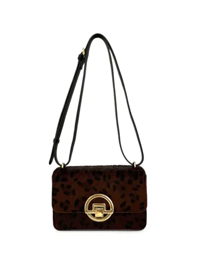 Apatchy London Tilly Leopard-print Shoulder Bag In Brown