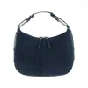 Apatchy London Women's Blue The Charlie Navy Suede Bag