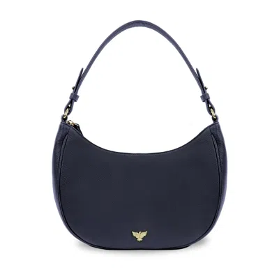 Apatchy London Women's Blue The Lucy Navy Leather Bag