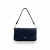Apatchy London The Munro Navy Leather Shoulder Bag In Blue