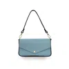 Apatchy London Women's Blue The Munro Sky Leather Shoulder Bag